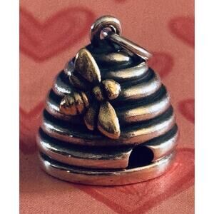 James Avery Retired Silver  BEE MY HONEY Charm Or Pendant Valentine’s Day